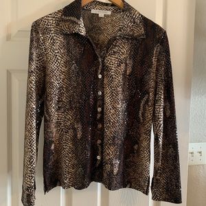 ❤️New Erin London Women’s Blouse Size S Very Silky